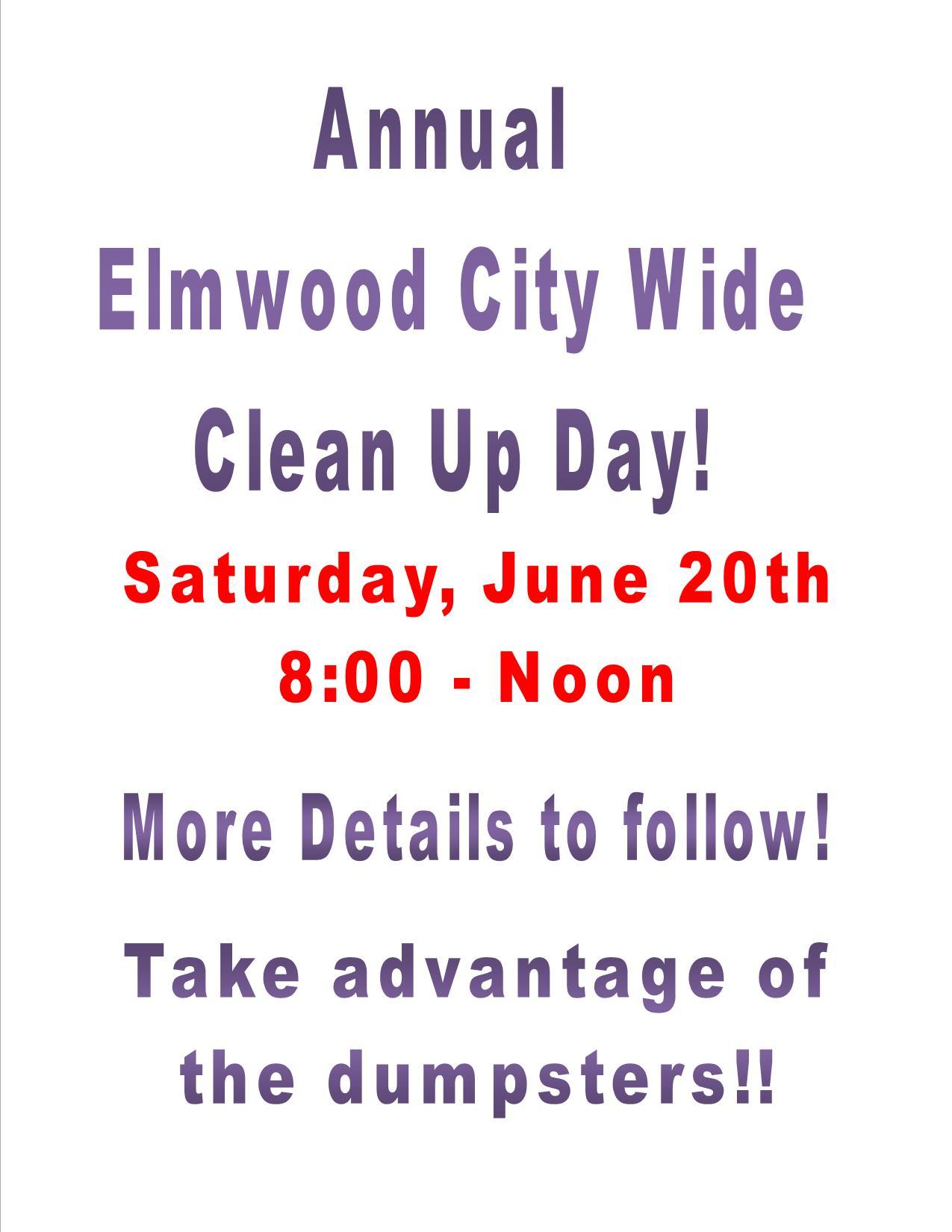 Elmwood City Wide Clean up