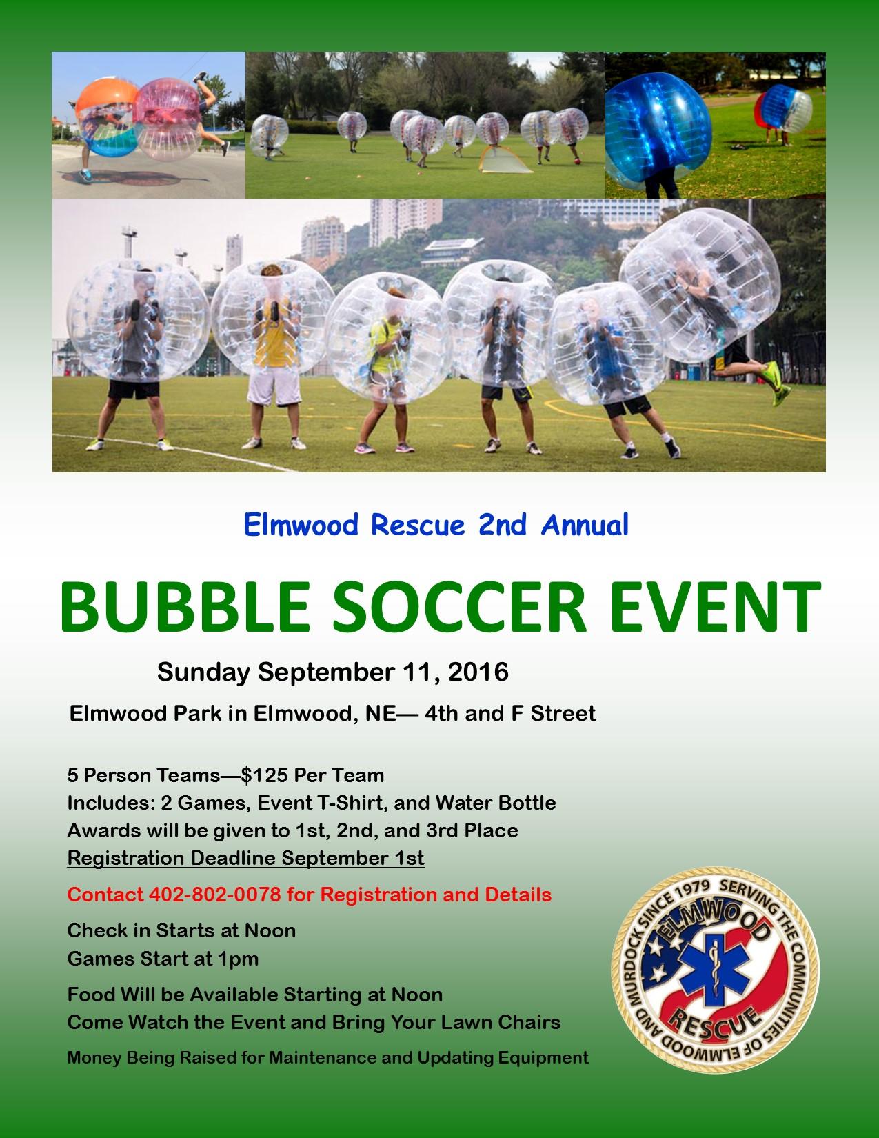 Bubble Soccer Flyer 2016