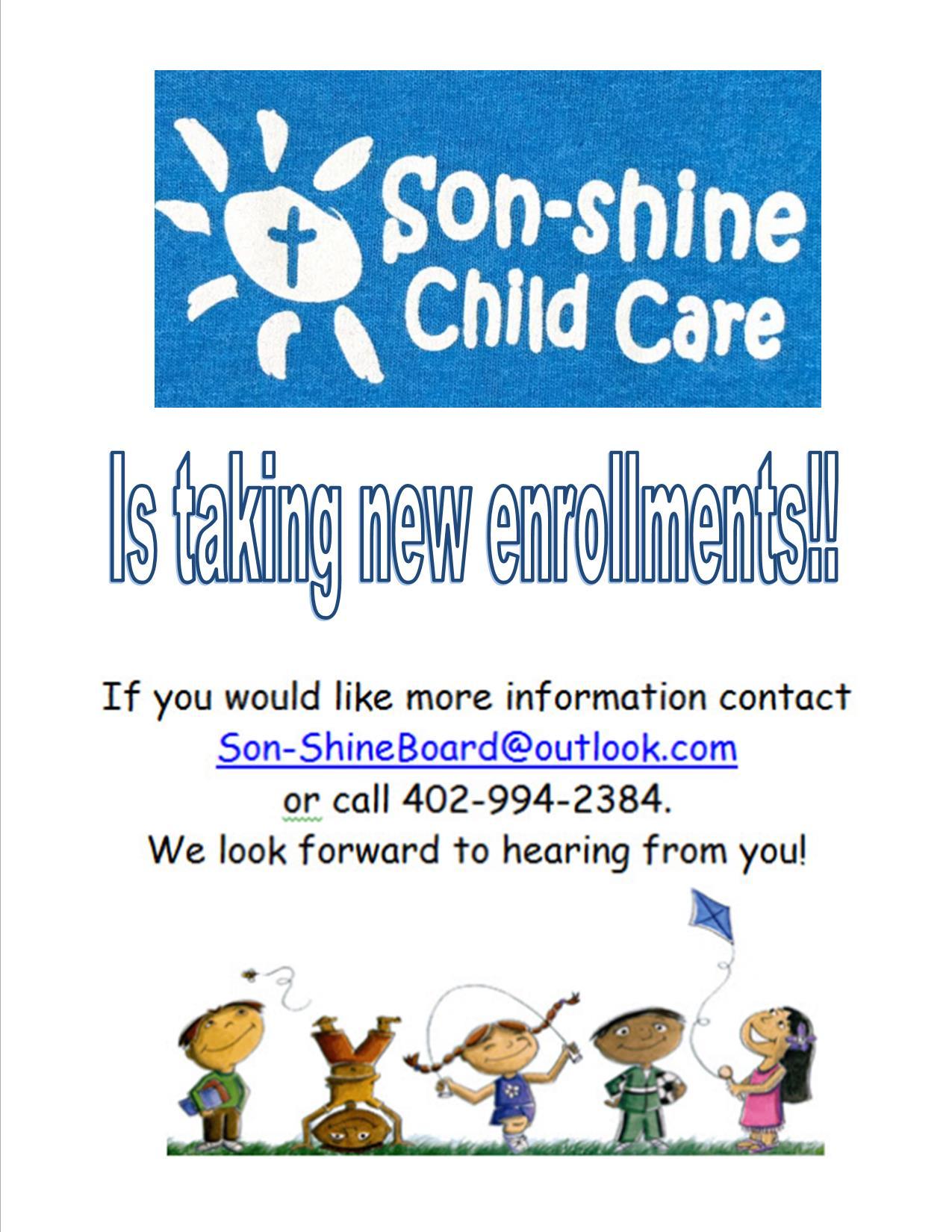 Sonshine child care