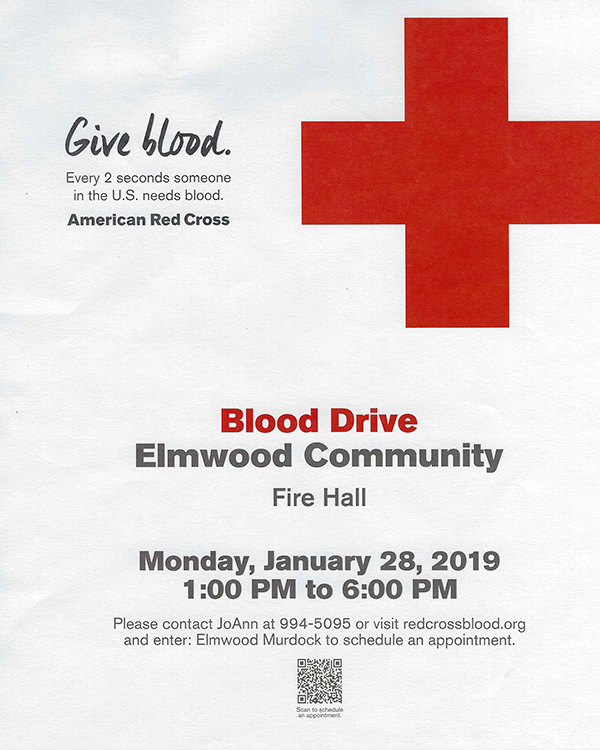 BloodDrive Elmwood Jan 2019