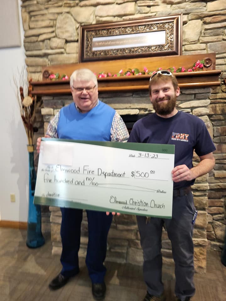 check to fire dept