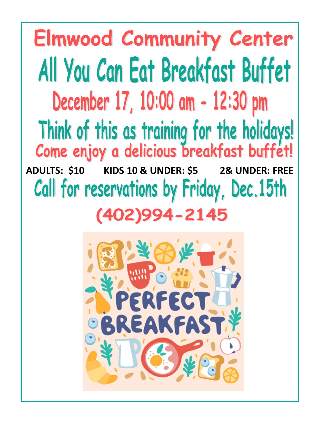 Community Center Breakfast 12 2023