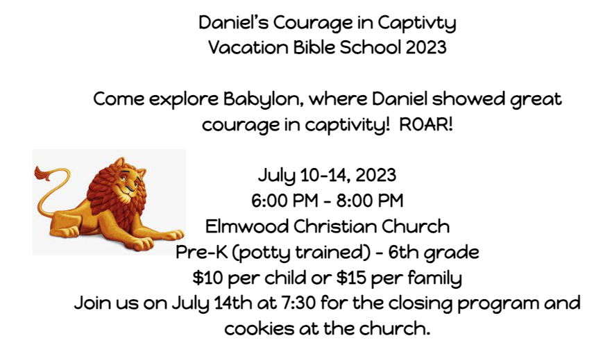 Elmwood Christian Church VBS 2023
