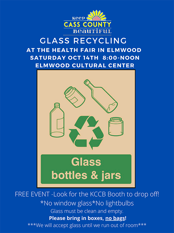 Glass recycling Healthfair Flyer Oct 14