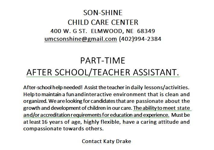 Daycare job 2