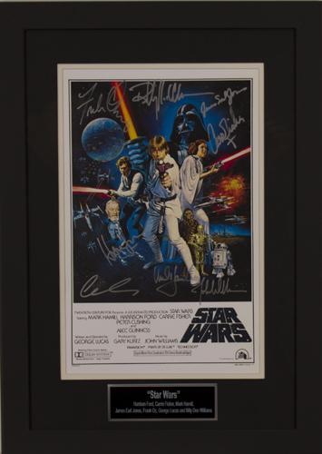 Star Wars Cast by 8 Movie Poster