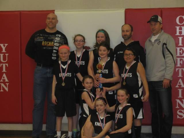 5th grade lady knights 2nd place at Yutan3