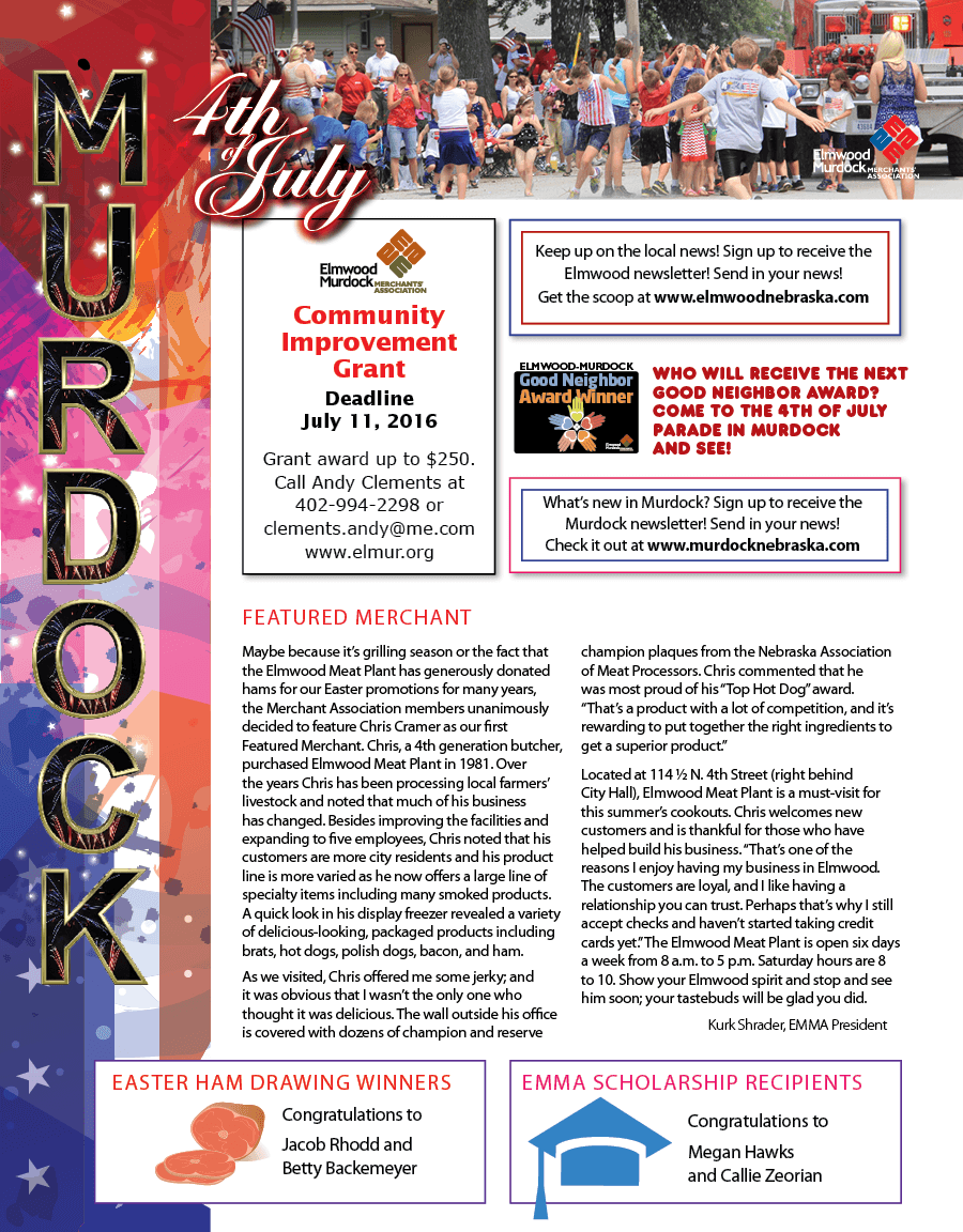 2016 EMMA 4th of July Newsletter for Web5