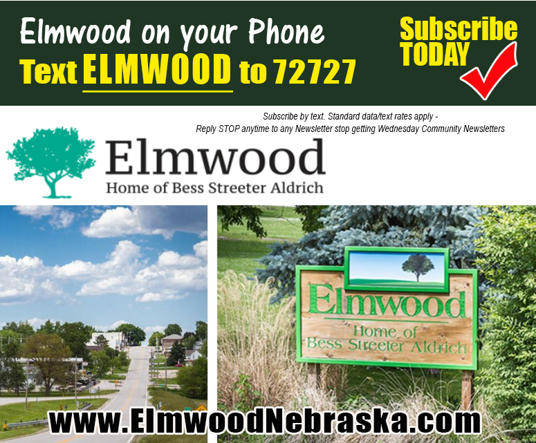 Elmwood Nebraska TextSubscribe