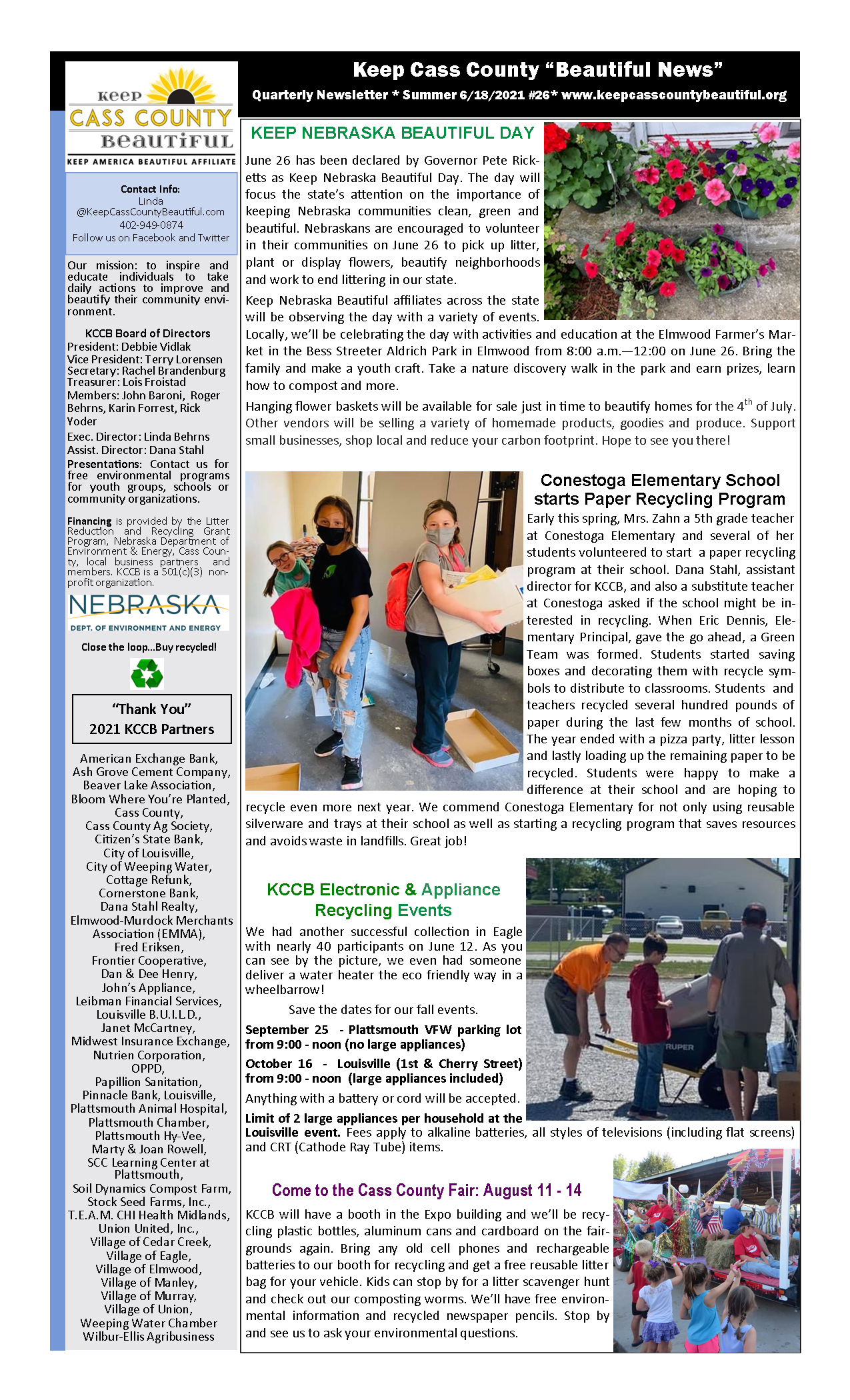 2021 06 18 Summer Newsletter page 1