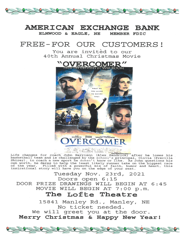 American Exchange Bank MOVIE POSTER