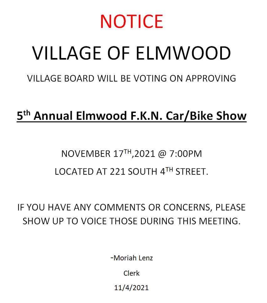 Elmwood FKN Car show 2021