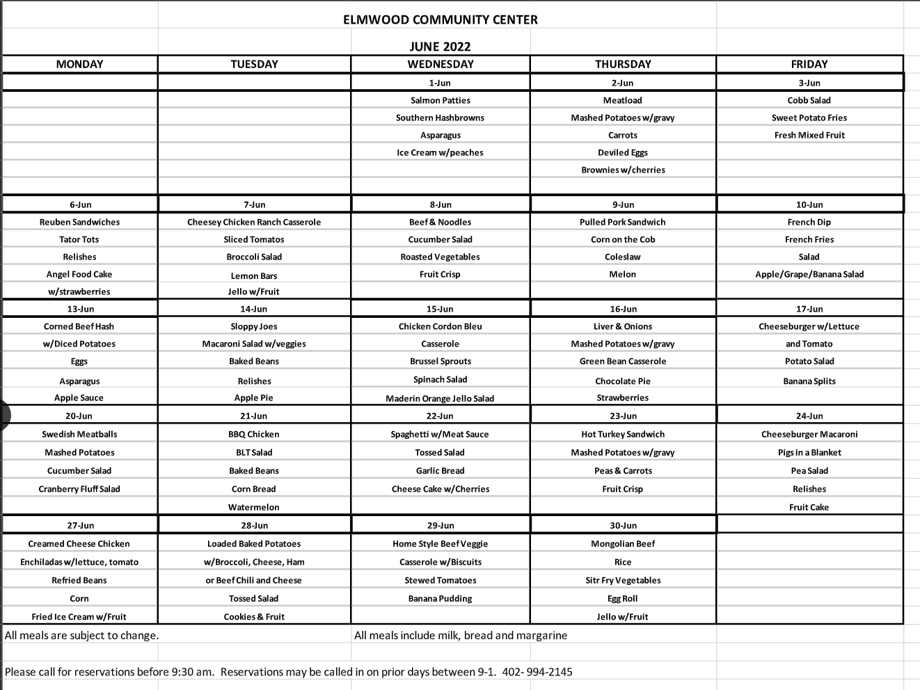 Community Center calender 06 2022