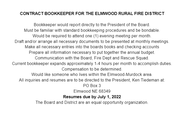 Elmwood Bookkeeper