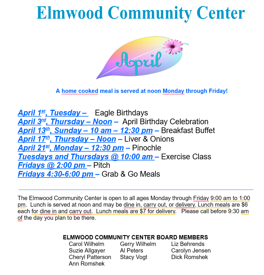 Community center activity 042025