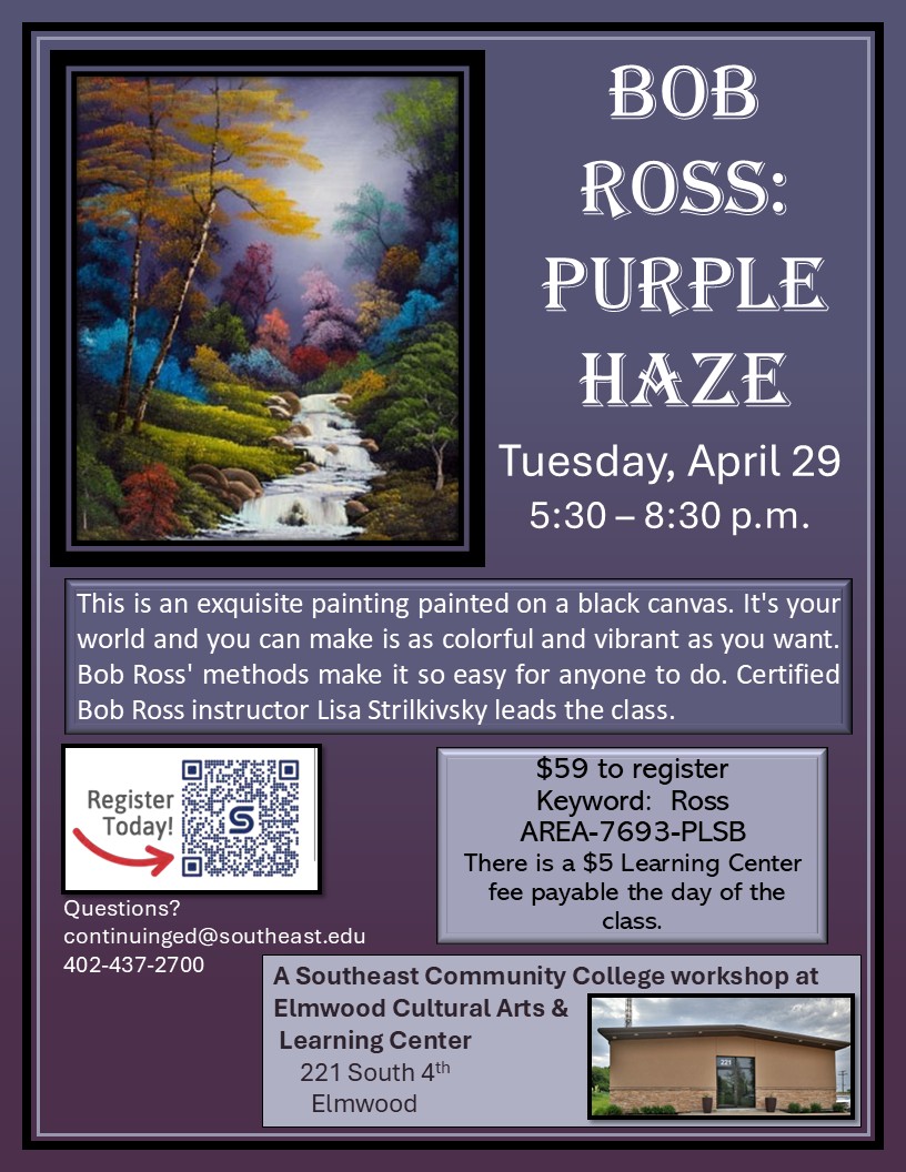 Bob Ross Purple Haze April 2025