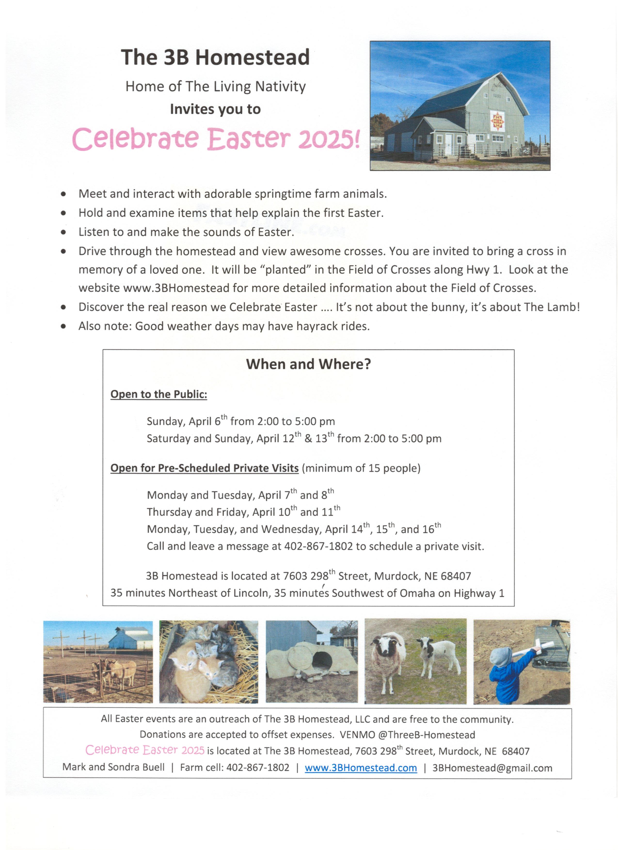 Celebrate Easter flyer