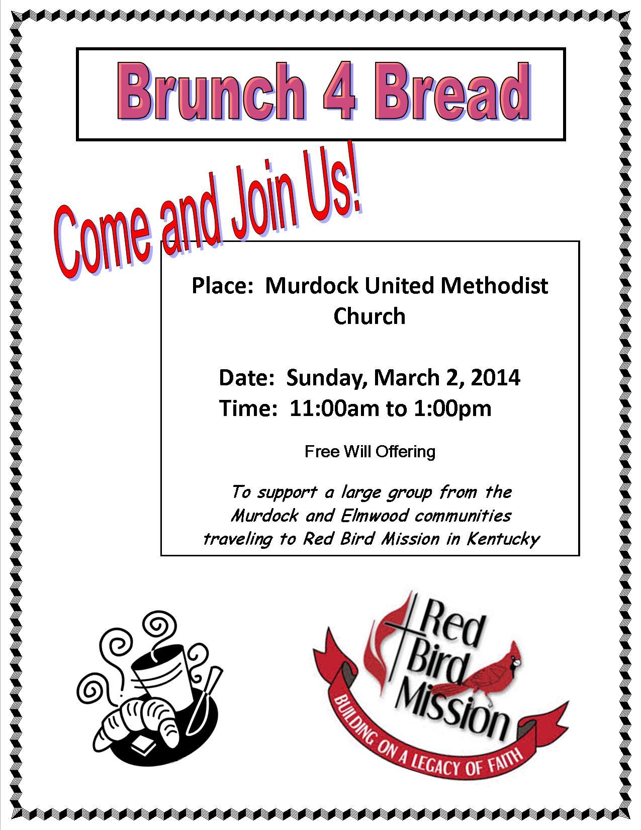 Brunch for Bread flyer