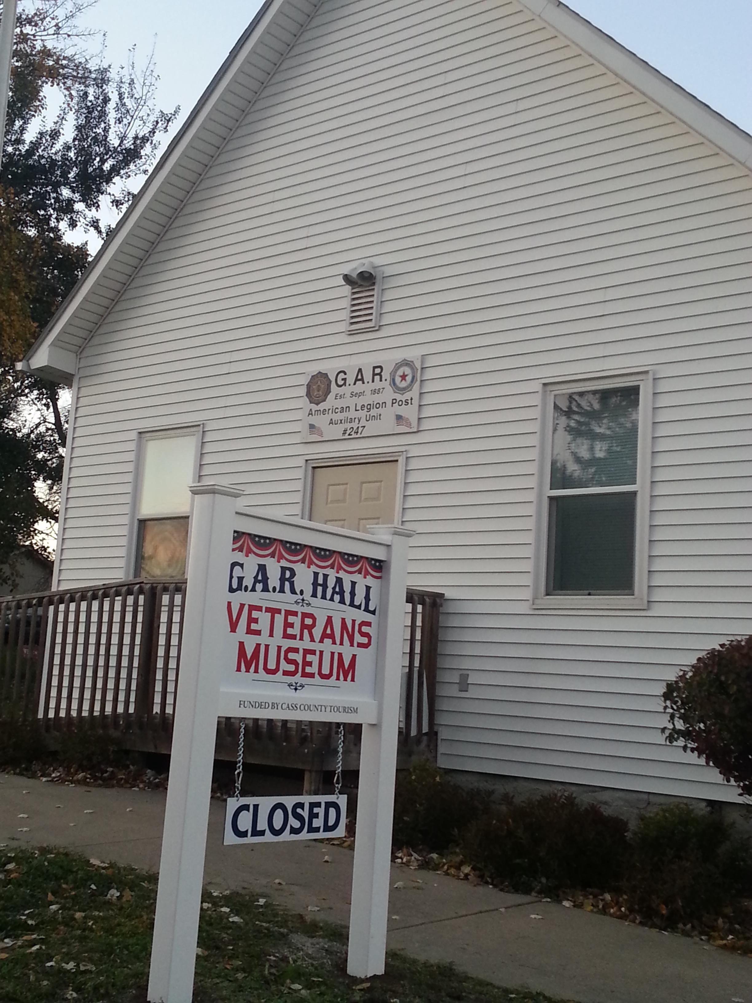 New Sign GAR hall