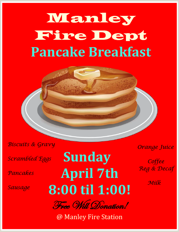 Manley Fire Red Pancake Poster Apr 2019