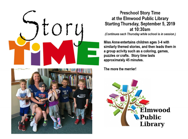 elmwoodNElibrarystorytime