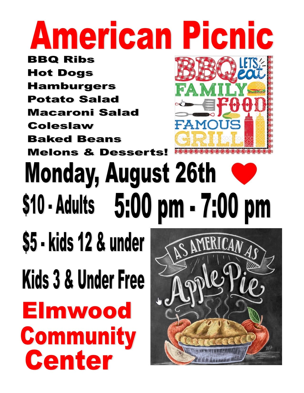 elmwood community center picnic