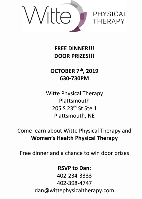 Witte Womens Health Physical Therapy Flyer