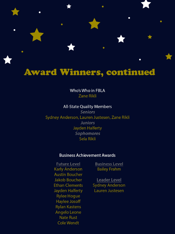 E M FBLA SLC Results 2020 2