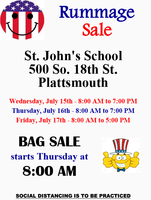 July Rummage Sale Flyer