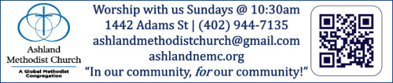 Ashland UMC church Banner