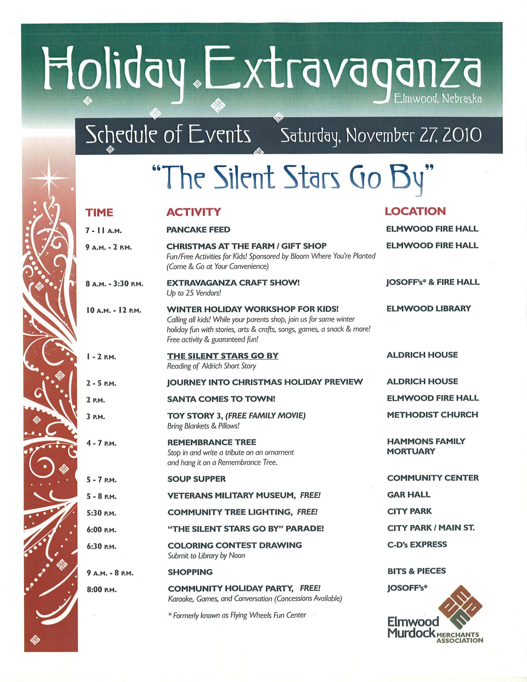 Extravaganza_schedule