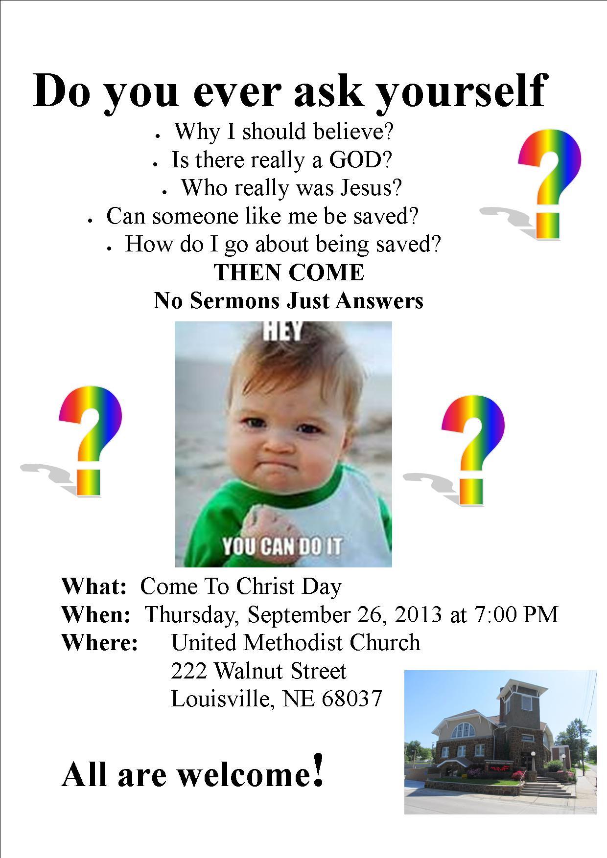 Come To Christ Day-website