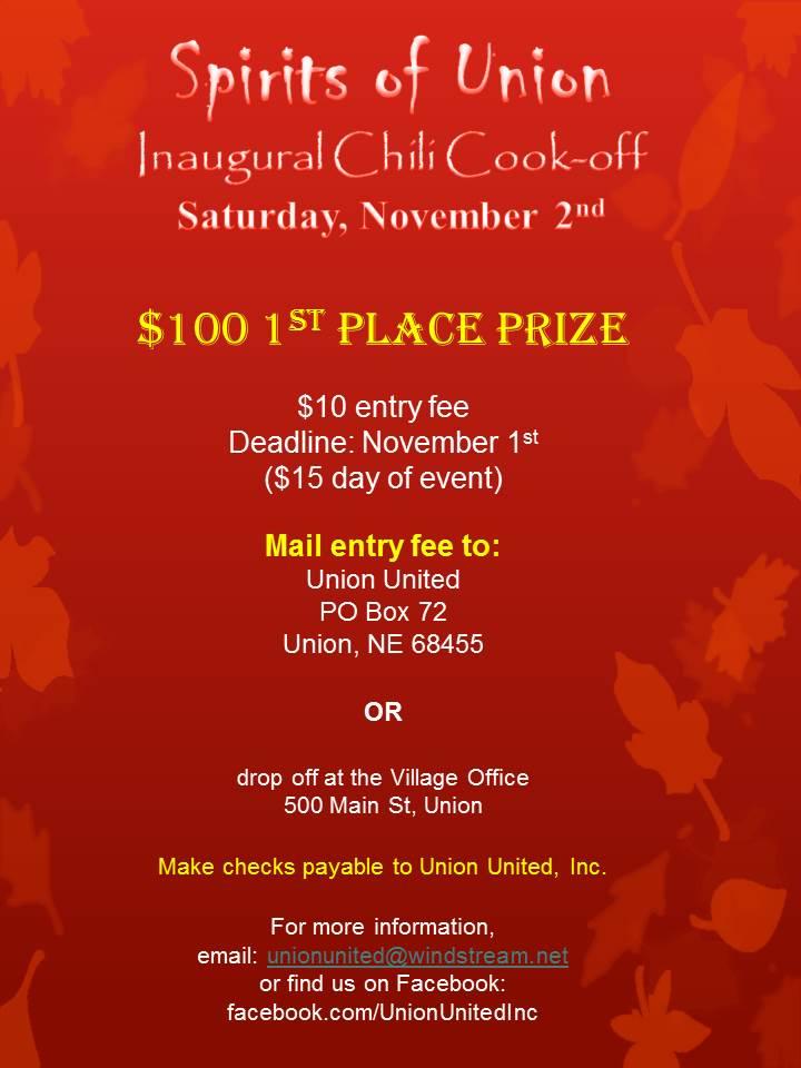 Chili cook off flyer 2013